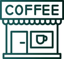 Coffee Shop Vector Icon Design