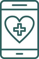 Health App Vector Icon Design