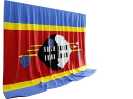 eswantini bandera cortina en 3d representación Estonia Resiliencia png