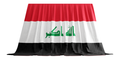 Irak Flagge Vorhang im 3d Rendern feiern Iraks Elastizität png