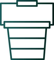 Bucket Vector Icon Design