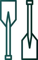 Oars Vector Icon Design