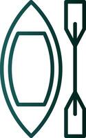 Canoe Vector Icon Design