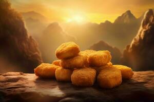 Nuggets fast food. Generate Ai photo