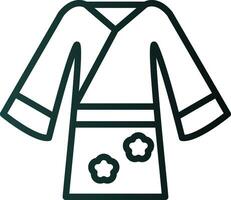 yukata vector icono diseño