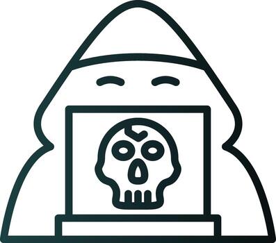 diseño de icono de vector de hacker