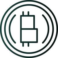 Bitcoin encryption Vector Icon Design