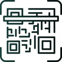 Qr code scan Vector Icon Design