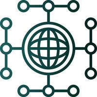 Global network Vector Icon Design