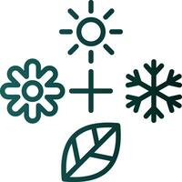 Seasons Vector Icon Design