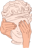 Apollo with hands Freehand drawing png