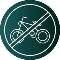 No Motorcycles Vector Icon Design