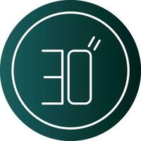 Speed Limit Vector Icon Design