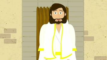 Cartoon Bible Illustration - Jesus showed himself to disciples video