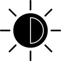 diseño de icono de vector de sol