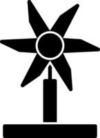 Wind Turbine Vector Icon Design