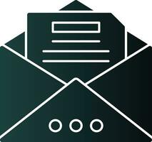 Open mail Vector Icon Design