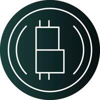 Bitcoin encryption Vector Icon Design