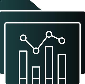 diseño de icono de vector de análisis de datos
