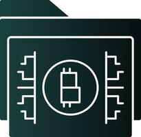 Bitcoin storage Vector Icon Design