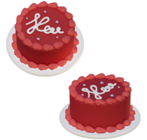 3d rendering of cake red png