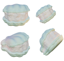 3d Rendern von Schale Macarons png