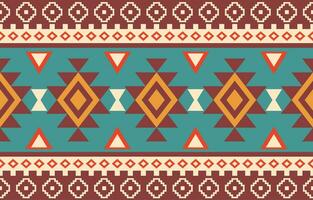 Ethnic abstract ikat art. Aztec ornament print. geometric ethnic pattern seamless  color oriental.  Design for background ,curtain, carpet, wallpaper, clothing, wrapping, Batik, vector illustration.