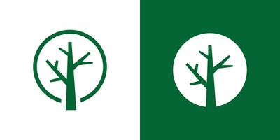 tree, leaf, garden and nature logo design inspiration. vector