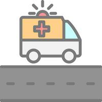 Ambulance Lane Vector Icon Design