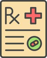 Prescription Vector Icon Design