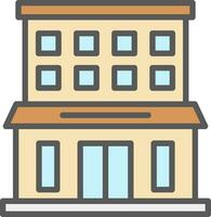 Office Building Vector Icon Design