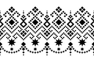 Orange vintages cross stitch traditional ethnic pattern paisley flower Ikat background abstract Aztec African Indonesian Indian seamless pattern for fabric print cloth dress carpet curtains and sarong vector