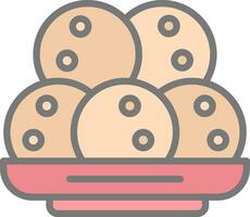 takoyaki vector icono diseño