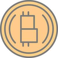 Bitcoin encryption Vector Icon Design