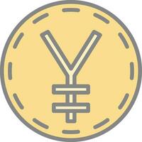 Japanese yen Vector Icon Design