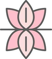 Lotus flower Vector Icon Design