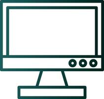 Tv monitor Vector Icon Design