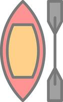 Canoe Vector Icon Design