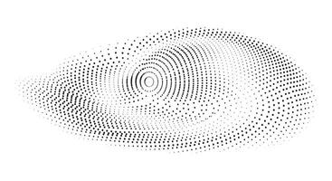 a black and white image of a dot pattern, halftone vectore illustration halftone pattern halftone dots mesh halftone screen torus radial, a dot pattern on a white background, vector