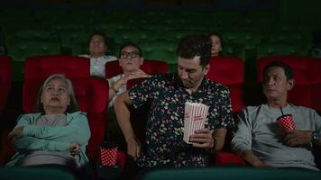 Movie etiquette, Do not talk on the phone while in the cinema, Group recreation and entertainment concept. video