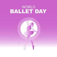 international world ballet day 2023 vector