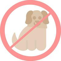 No mascotas permitido vector icono diseño