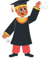 International Graduation Student Illustration vector