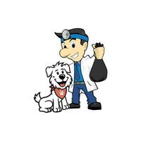 Dog Poop Scooping Services vector