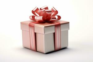 Christmas Gift box . 3d rendering photo