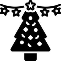 sólido icono para Navidad vector