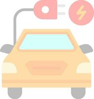 Electric car Vector Icon Design