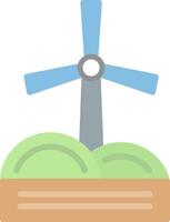 Windmill Vector Icon Design