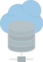 Cloud database Vector Icon Design