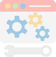 diseño de icono de vector de mantenimiento web